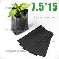 Ідеальні для кореневої системи рослин чорні пакети для саджанців 7,5*15 см.